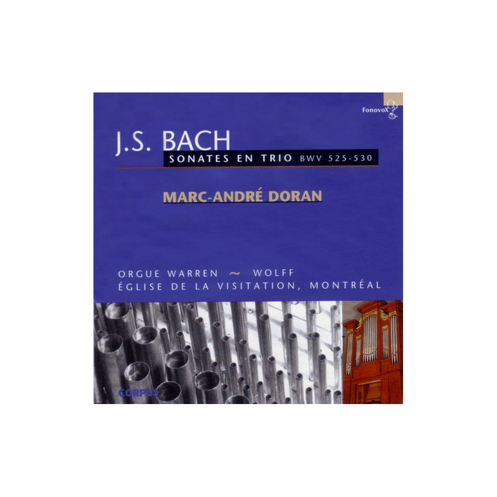 BACH - Doran - Six sonates en trio pour orgue BWV 525-530